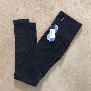 One size seamless black legging